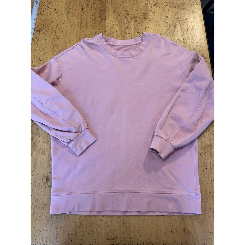 Lululemon Perfectly Oversized Crewneck Sweatshirt Women's Size 6 Rose Pink Color